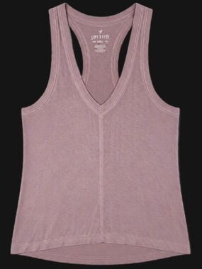 American Eagle Outfitters Mauve Racerback V-Neck Tank